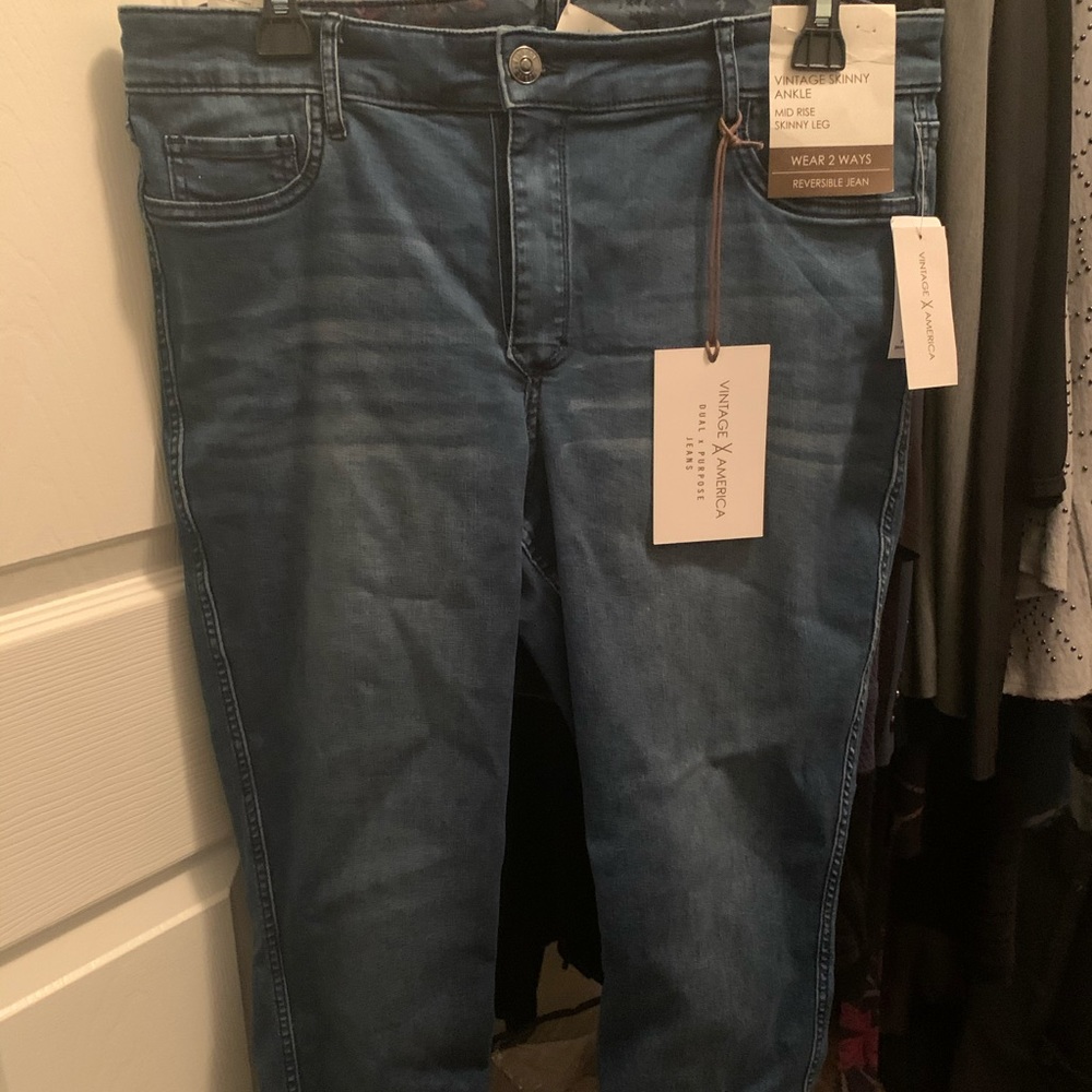 American Vintage Reversible Skinny Jeans size 12